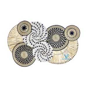 Tendance du moment : Panier mural décoratif en jonc de mer tressé à la main, style bohème pour la décoration intérieure, vente en gros OEM ODM - Product Image 3