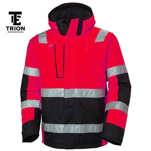Veste de sécurité réfléchissante unisexe pour l'hiver, Softshell haute visibilité, classe 1 ANSI, LED clignotante, imperméable, polyester, vêtements de travail routier, sécurité - Product Image 2