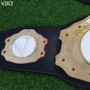 Ceinture de champion en cuir vierge personnalisée, service OEM ODM, pour compétitions sportives et événements de lutte, avec plaques gravées - Product Image 6