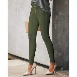 2025 Pantalon Ajusté Moderne Femme Y1 Vert Taille 10 - Product Image 1