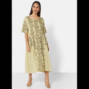 Elegant Multipatterned Short <b>Kaftan</b> for Women - Product Image 5