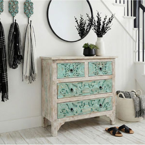 Cómodas de madera maciza de mango con el mejor diseño y múltiples compartimentos, ideales para guardar ropa, accesorios y archivos de oficina. - Product Image 1