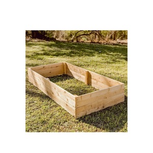 <b>Extra</b> <b>Large</b> Deep Wooden Garden Bed Kit Sustainable Solid Wood Raised <b>Planter</b> For Deep Rooted Plants Outdoor Vegetable Growing - Product Image 3
