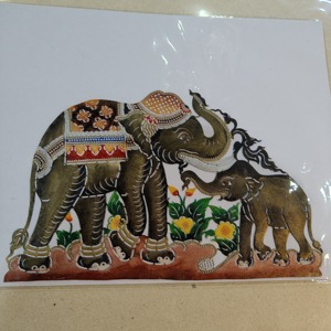 งานแกะสลักหนังวัวทำมือแบบไทย น้ำหนักเบา ทันสมัย เหมาะสำหรับตกแต่งบ้านและเป็นของขวัญ - Product Image 2