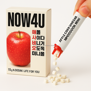 <b>Zero</b> <b>Sugar</b> Natural Apple Cider Vinegar Low Calorie Gummy Candy Improve Immunity 30-count Healthy Snack for Adults & Women - Product Image 1