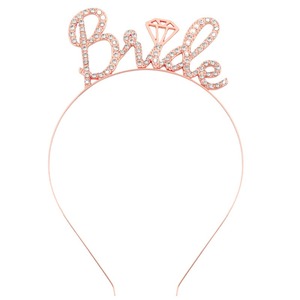 Diadema de diamantes de imitación para novia, accesorio para el cabello de boda, corona de metal, decoración para fiesta nupcial, forma redonda para adultos - Product Image 3