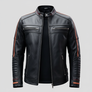 เสื้อแจ็คเก็ตหนังแกะแท้สำหรับฤดูหนาวรุ่นล่าสุด แบบ unisex ดีไซน์มืออาชีพ สวมใส่สบาย กันน้ำ กันลม เป็นมิตรกับสิ่งแวดล้อม พร้อมลายตัวอักษร - Product Image 6