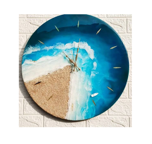 Resin Luxurious Cartoon <b>Digital</b> Wall <b>Clock</b> Two-piece 15mm Thick Plate Modern Design Quartz Silent Battery Powered Decorative - Product Image 1
