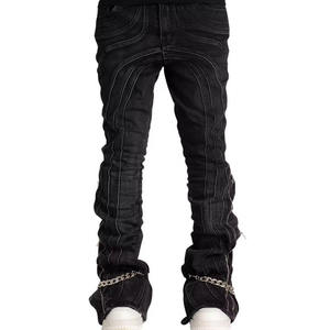 New Arrivals HAMIO SPORTS Men Stretch Straight Jeans Fashion Casual Regular Fit Denim <b>Trousers</b> Heavy Duty Quick Dry Breathable - Product Image 6