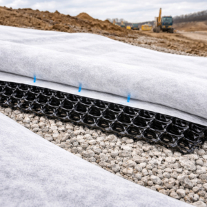 แผ่นตาข่ายสามมิติ HDPE |   ตาข่ายระบายน้ำไหลแรงสูง |   ชั้นระบายน้ำแบบจีโอสังเคราะห์ในอุโมงค์เหมืองขุดดิน |   ผลิตในอินเดีย |   อเนกประสงค์ - Product Image 2