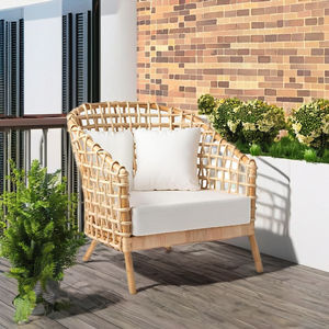 Hermosa Silla de ratán duradera de alta calidad para comedor interior/exterior, cómoda para hoteles, parques, dormitorio y sala de estar - Product Image 4