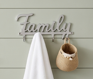 Premium Family Wall <b>Hook</b> Rack Metal 4 <b>Hooks</b> Modern Design Rust Resistant For Clothing Storage Organization - Product Image 3