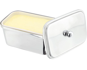 Luxury Pastry Dish Creative Stainless Steel Butter Box Buckle Lid Modern Luxury Design Dishwasher Safe for Kitchen Party <b>Storage</b> - Product Image 5