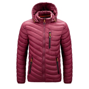 2025/2026 High Street Men's Winter Puffer Jacket High Quality <b>Stand</b> Collar Full Sleeve Classic <b>Work</b> Puffy OEM Wholesale Front - Product Image 1