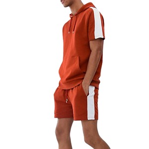 Nouvel ensemble sweat à capuche et short brodé personnalisé pour homme – 2 pièces, style urbain, décontracté, été, streetwear, sportswear, grandes tailles - Product Image 2