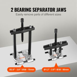 Kit Estrattore Cuscinetti Industriale da 14 Pezzi, Separatore da 5 Tonnellate e Rimozione Ruote Dentate con Ganasce da 2 e 3 Pollici - Product Image 2