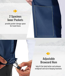 Gilet de golf pour homme découpé au laser, sans couture, softshell, design épuré, performance athlétique, vêtement d'extérieur moderne - Product Image 3