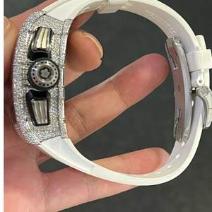 Reloj de Diamantes Moissanite DEF de Alta Calidad, Estilo Hip Hop, con Mecanismo Mecánico Automático y Manual - Product Image 4