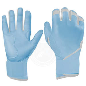 Gants de frappeur de baseball/softball en cuir de vachette de qualité supérieure, ambidextres, respirants, fermeture auto-agrippante, gants personnalisés - Product Image 6