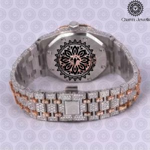 Reloj de Lujo para Hombre Charm Jewells, Caja de Acero Inoxidable, Esfera Analógica de 40 mm, Cierre Oculto con Botón, Cristal, Mecánico Automático - Product Image 5