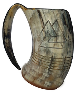 High Quality Viking <b>Wine</b> Horn Mug Unique Design <b>Wine</b> Horn Mug Carved Drinking Horn Mug From India - Product Image 6