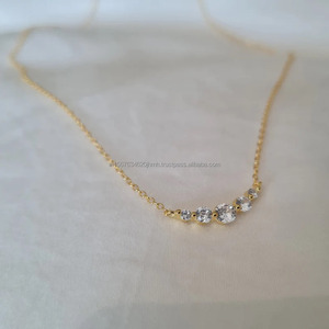 Colgante de diamante redondo cultivado en laboratorio IGI/GIA, oro de 14K para compromiso o boda de mujer, joyería creada en laboratorio a la moda - Product Image 1