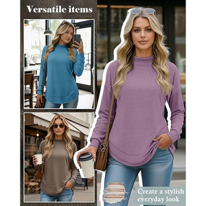 เสื้อฮู้ดคอเต่าผู้หญิง OEM ผ้าฝ้ายฟลีซ สกรีนลายปักตามสั่ง เสื้อผ้าลำลอง สตรีทแวร์ ผู้ผลิตขายส่ง - Product Image 5