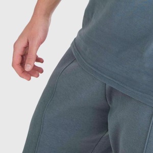Ensemble t-shirt et short en coton rayé pour homme, vêtements décontractés d'été, respirant, blanc - Product Image 5