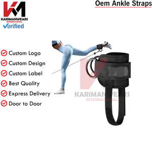 Durable Ankle Strap Gym Cable Attachment Leg Workout Glute Training Fitness Manufacturer - Product Image 2
