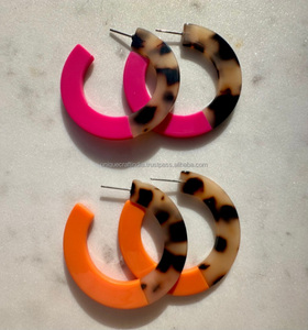 Pendientes de Resina Epoxi para Mujer y Niña, Joyería de Moda, Dijes de Madera, Colgantes, La Mejor Colección Combinable Personalizable, Artesanía de Resina - Product Image 6