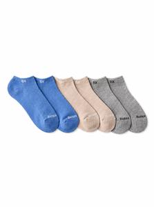 Chaussettes courtes pour homme BX en coton et élasthanne, respirantes, antibactériennes, écologiques, couleur unie, usage quotidien, tricotées, blanc, gris, noir - Product Image 2