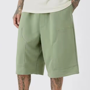 Pantalones Cortos Deportivos Personalizados de Lujo, 100% Poliéster, con Franja Lateral y Logotipo Bordado, Corte Ajustado, Transpirables y de Secado Rápido para Hombre - Product Image 5