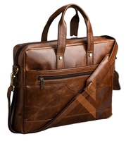 Sac Personnalisé en Cuir Véritable pour Homme, Sacoche Messager d'Affaires en Bandoulière, Sac pour Ordinateur Portable de Bureau, Serviette en Cuir Véritable