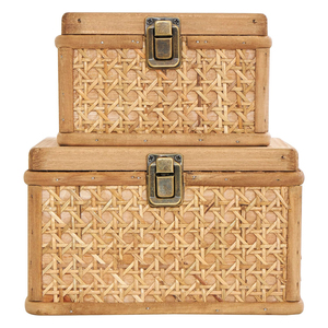 Eco Friendly Wicker Rattan <b>Storage</b> Box with Lid Organizer Basket Home Decor OEM Supplier Organizer for Snacks <b>Remote</b> <b>Control</b> OEM - Product Image 1