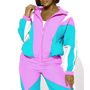 Womens Windbreaker <b>Set</b> Winter Sports Wear Solid Pattern Outdoor Activewear Windbreaker <b>Set</b> <b>Waterproof</b> Womens Windbreaker <b>Set</b> - Product Image 4