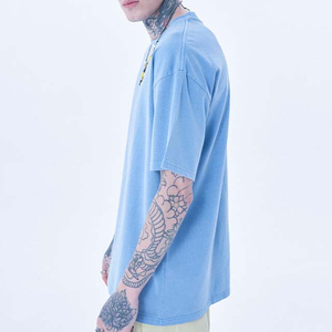 T-shirt Homme Oversize Vintage Délavé 220 g/m² 100% Coton Personnalisable avec Logo Service ODM/OEM Manches Courtes - Product Image 3