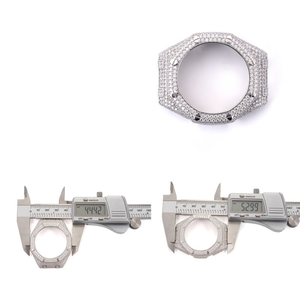 Starspire Jewels Custom Luxury Iced Bezel <b>Watch</b> <b>Case</b> 5600 Gold Plated 925 Silver Bust Square 40mm Hip Hop - Product Image 2