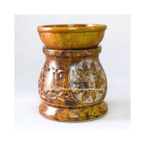 Brûleur à mazout en stéatite jaune du fabricant indien pour installation de table pour hôtel à usage domestique pour cadeaux de décoration Diwali - Product Image 3