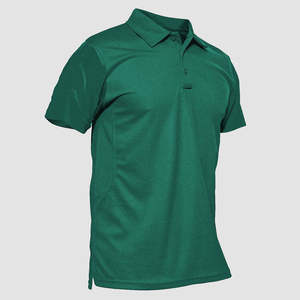 Chemise noire à manches courtes pour homme en toile, séchage rapide, couleur unie, style décontracté, coupe classique, impression personnalisée, bonne qualité - Product Image 1
