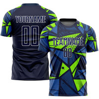 Seragam Tim Polyester Penyerap Keringat Jersey Sepak Bola Kustom Berkualitas Tinggi 100% Polyester Cepat Kering OEM dengan Logo Kustom