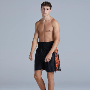 New Customizable Professional MMA Boxing Muay Thai Competition Shorts Stretch Fabric Custom Patches Logo Printing <b>Trunks</b> - Product Image 5