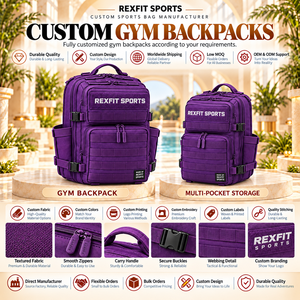 Heavy Duty Gym Training Backpack Custom Design Utility Storage <b>Bag</b> with Adjustable Side Buckles and Multiple <b>Compartments</b> <b>travel</b> - Product Image 4