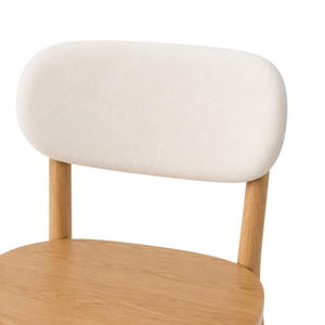 Ensemble de salle à manger rond en teck organique moderne ARTERRA Premium, table et chaises courbées pour villa, restaurant, café - Product Image 5