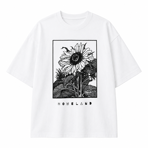 Camiseta Extra Grande para Hombre con Estampado Floral de Girasoles, Cuello Redondo, Manga Corta, Algodón Jersey, Transpirable, Informal, Diseño Gráfico, OEM 2026 - Product Image 1