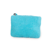 Dompet Wanita Lamatar1 Berkualitas Tinggi dari Wol Domba Selandia Baru Desain Pohon dengan Ritsleting, Anyaman Ramah Lingkungan, Hadiah Buatan Tangan