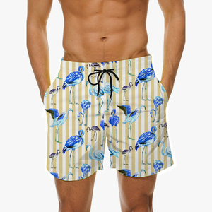 Shorts de bain personnalisés pour hommes, respirants, avec impression de votre propre design, shorts de bain à séchage rapide pour hommes, taille élastique avec cordon de serrage - Product Image 6