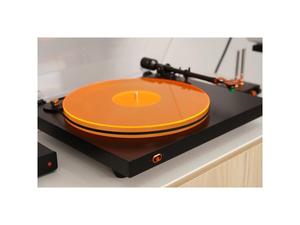 Orange Vinyl <b>Record</b> <b>Player</b> Turntable with Dust Cover <b>USB</b> DAC Bluetooth Stereo Audio for Home - Product Image 5