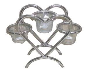 Portavelas de Metal moderno Metal en marco de hierro Tubo de vidrio Portavelas elegante Más vendido Nuevo diseño Vaso de vela de moda - Product Image 1