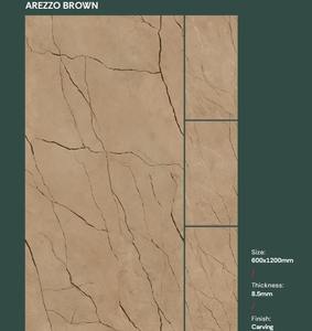 Nouvelles dalles en porcelaine polie effet marbre brillant 600x1200mm, texture marbre pour sols et murs intérieurs. - Product Image 5