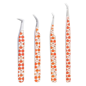 Pinzas Profesionales de Acero Inoxidable Antimagnéticas para Pestañas, Herramienta para Extensión de Pestañas de Volumen, Punta Suave con Recubrimiento de Papel - Product Image 4